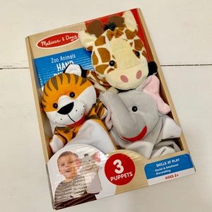 NWB Melissa & Doug hand puppets